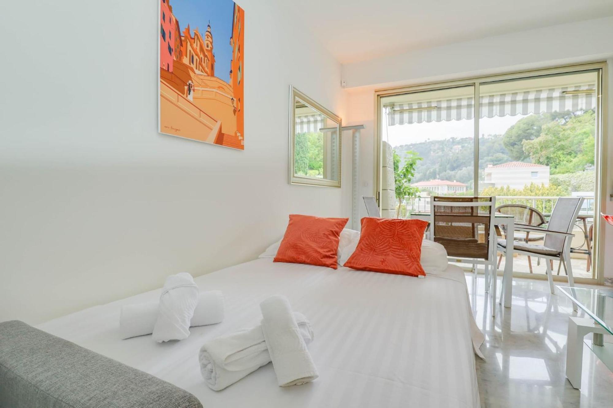 « La Grande Residence » Vue Mer, Piscine Menton Exterior foto